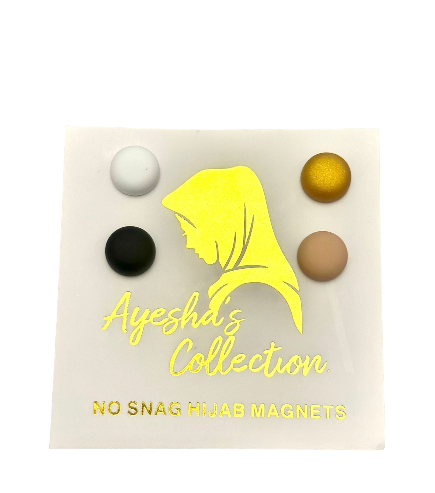 AIEX Set Of 4 Magnetic Hijab Magnets Matte Magnetic Pins Magnetic Scarf Magnet For Loose Hijab For Women And Girls (4 Colors