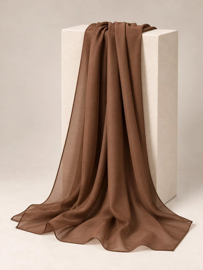 Open Front Button-Down Abaya with Matching Hijab | Light Brown