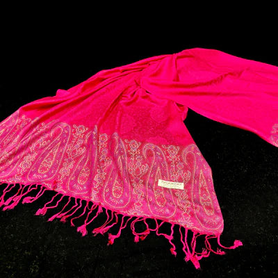 Hot Pink Pashmina Shawl - Ayesha’s Collection
