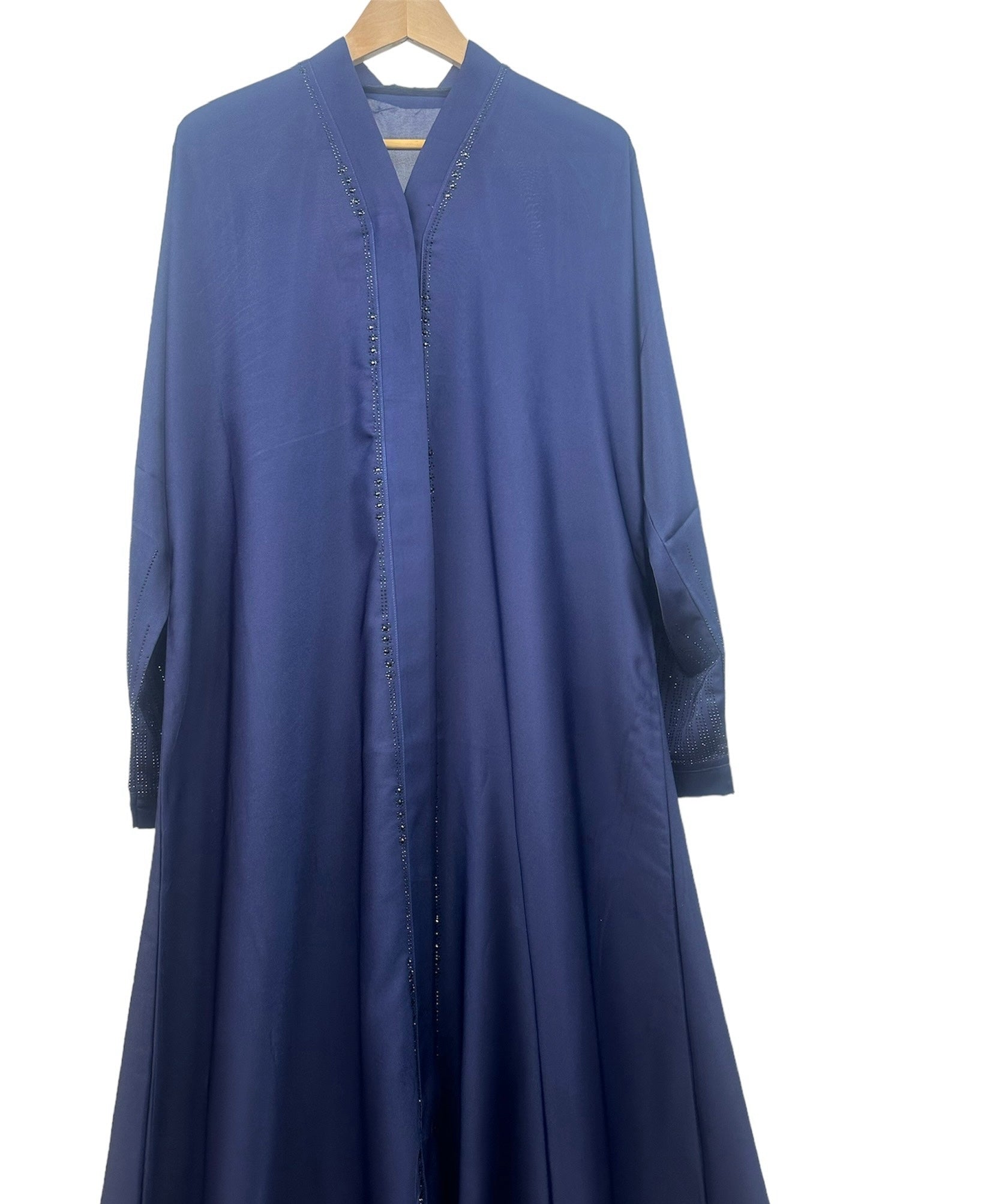 Buy Open Front Button Down Abayas Blue - Ayesha’s Collection