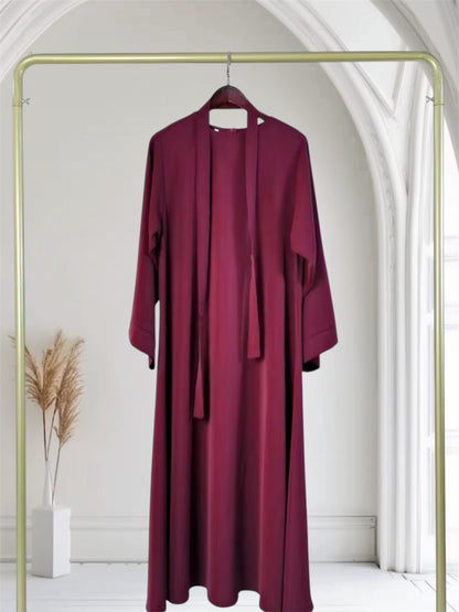 Essential Dubai Abaya | Burgundy