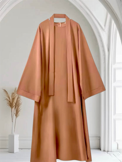 Essential Dubai Abaya | Camel Brown