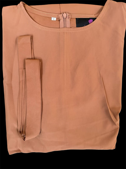 Essential Dubai Abaya | Camel Brown