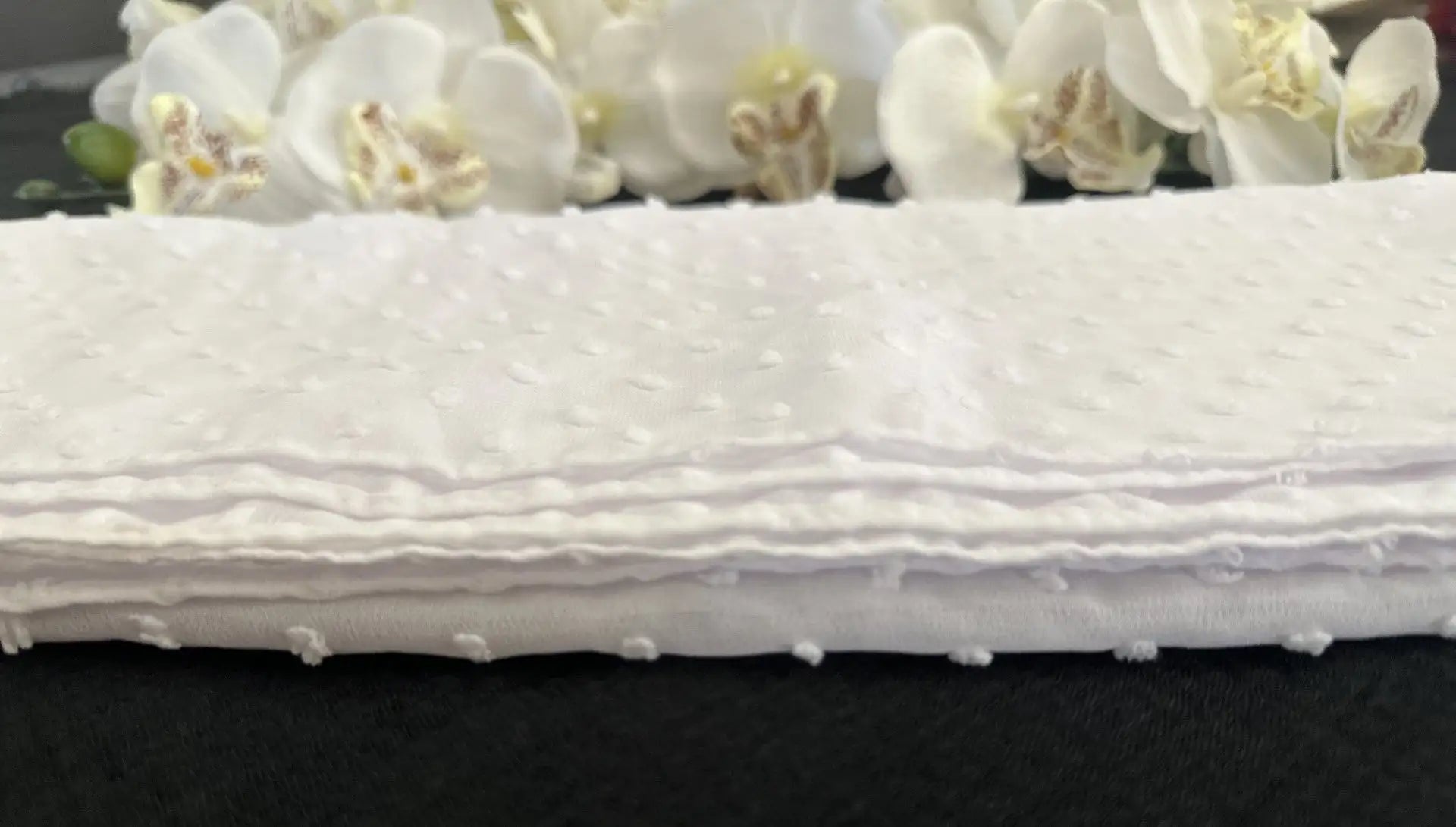 Pom Bubble Chiffon Hijab (White) - Ayesha’s Collection
