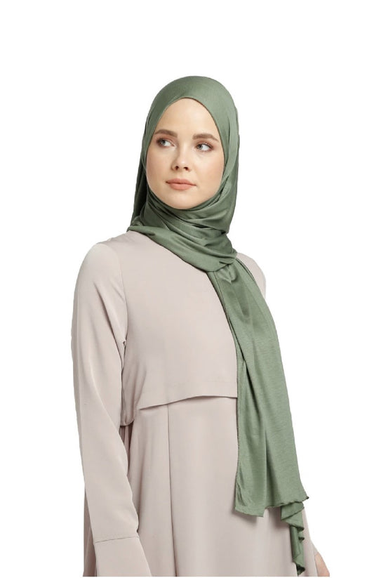 Premium Quality Jersey Viscose Hijab / Scarf (Light Green)