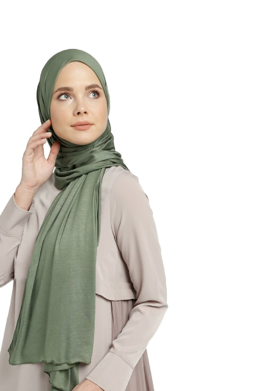 Premium Quality Jersey Viscose Hijab / Scarf | Light Green