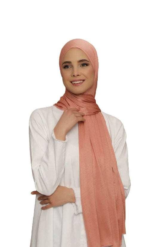 Premium Quality Jersey Viscose Hijab / Scarf (Reddish Pink)