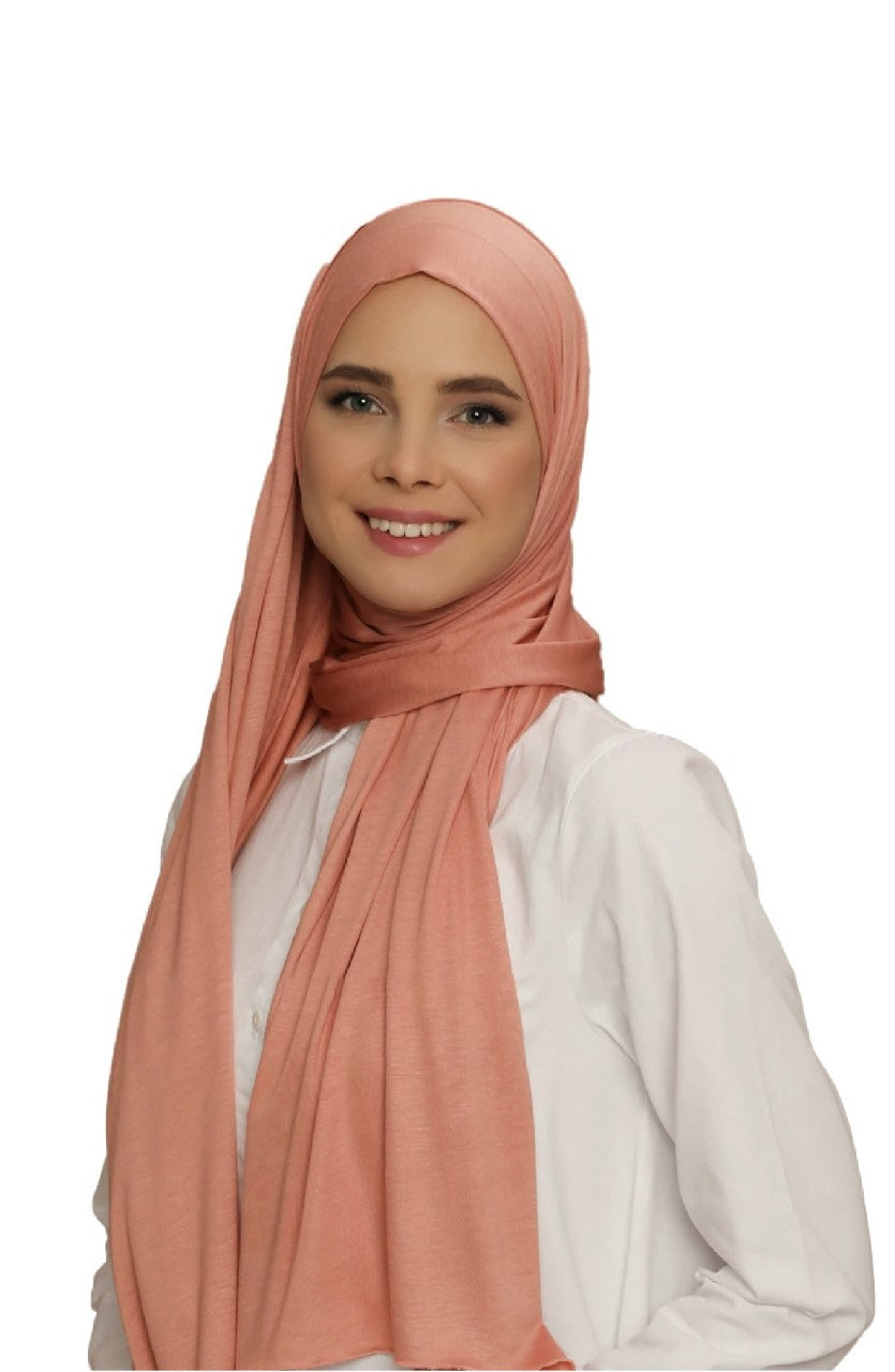 Premium Quality Jersey Viscose Hijab / Scarf | Reddish Pink