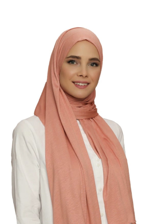 Premium Quality Jersey Viscose Hijab / Scarf | Reddish Pink