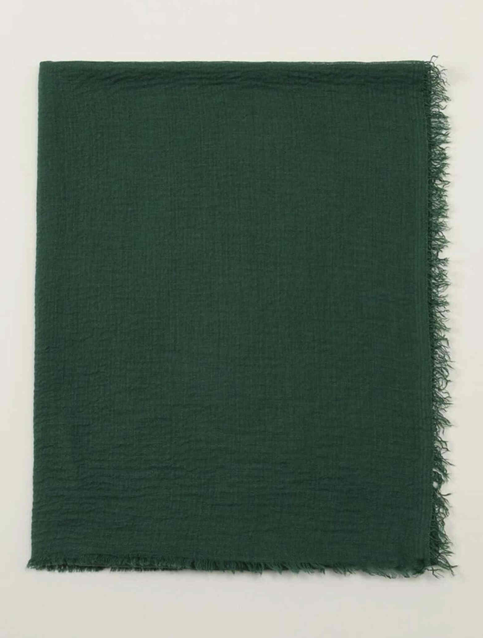 Premium Light Green Cotton Hijab - Cotton Scarf (Emerald Green) - Ayesha’s Collection