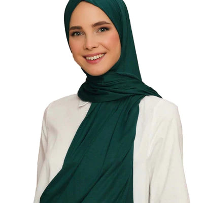 Premium Quality Jersey Viscose Hijab / Scarf | Emerald