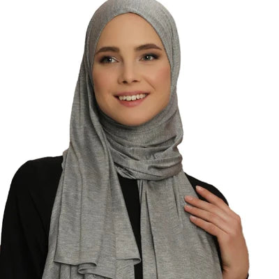 Premium Quality Jersey Viscose Hijab / Scarf | Gray