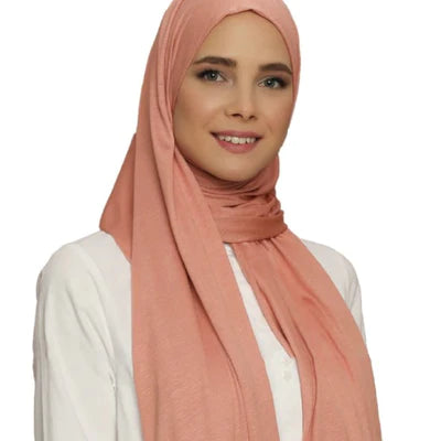 Premium Quality Jersey Viscose Hijab / Scarf | Reddish Pink