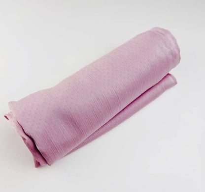Satin Silk Crepe Dotted Shawl  Scarf (Baby Pink) - Ayesha’s Collection
