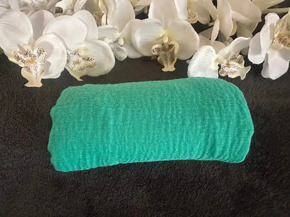 Soft Crinkle Cotton Scarves - Cotton Scarf (Aqua) - Ayesha’s Collection