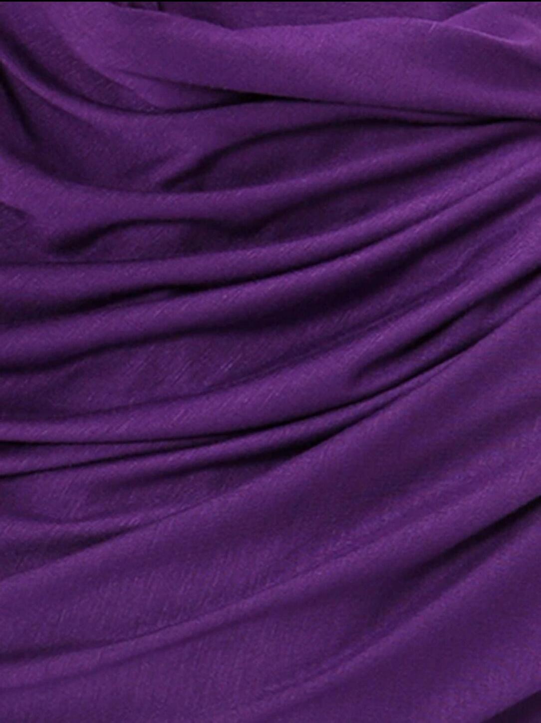 Rayon Cotton Jersey Scarf | Plum