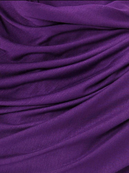 Rayon Cotton Jersey Scarf | Plum
