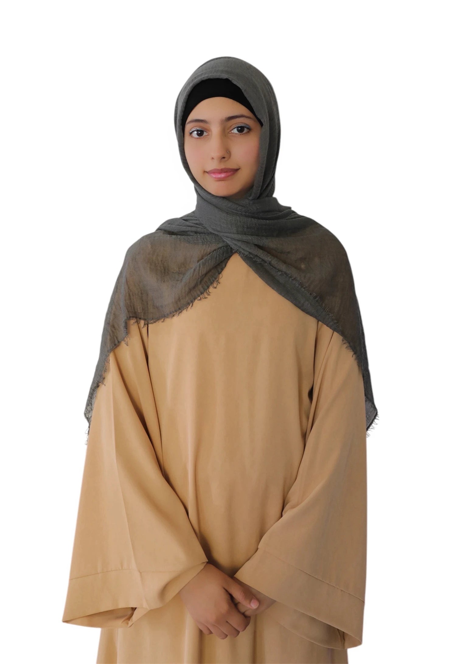 Organic Charcoal Cotton Scarf - Cotton Scarf (Charcoal) - Ayesha’s Collection
