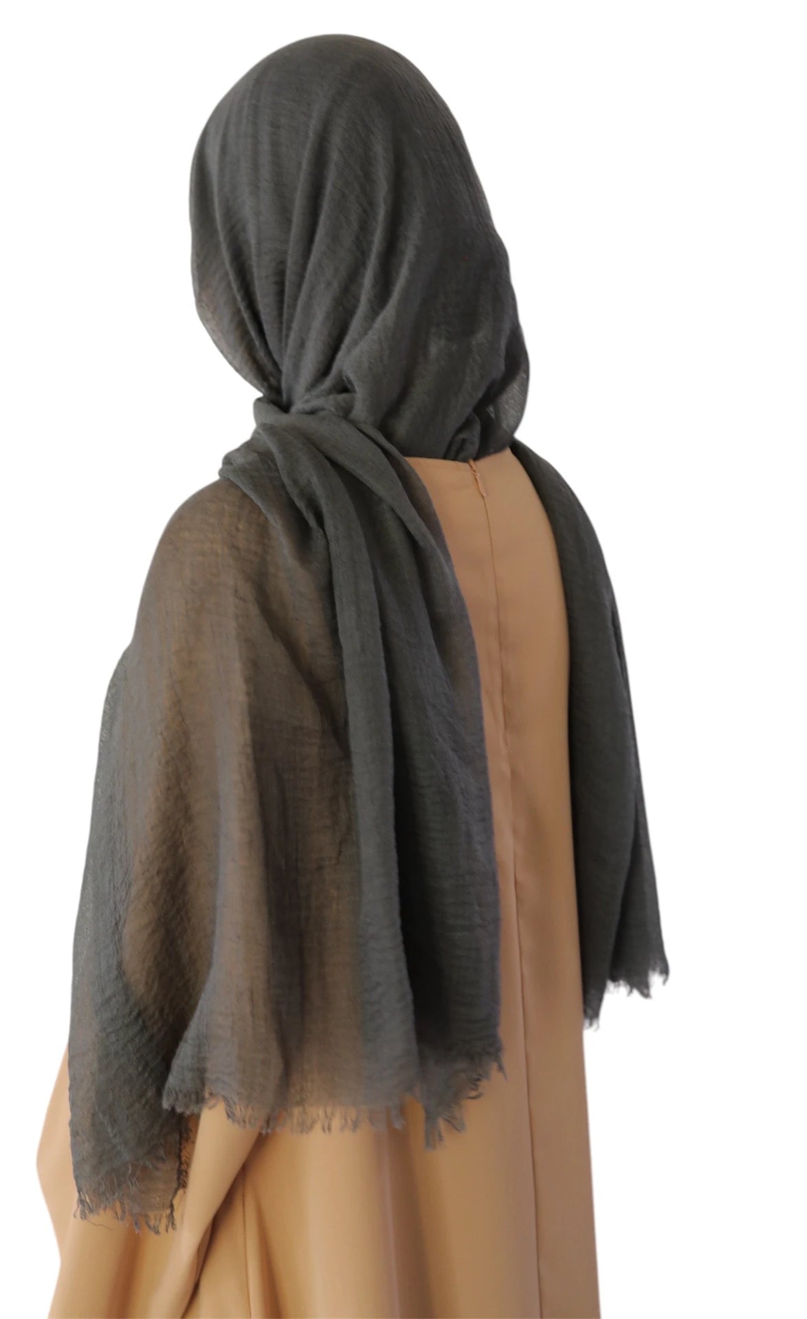 Organic Charcoal Cotton Scarf - Cotton Scarf (Charcoal) - Ayesha’s Collection