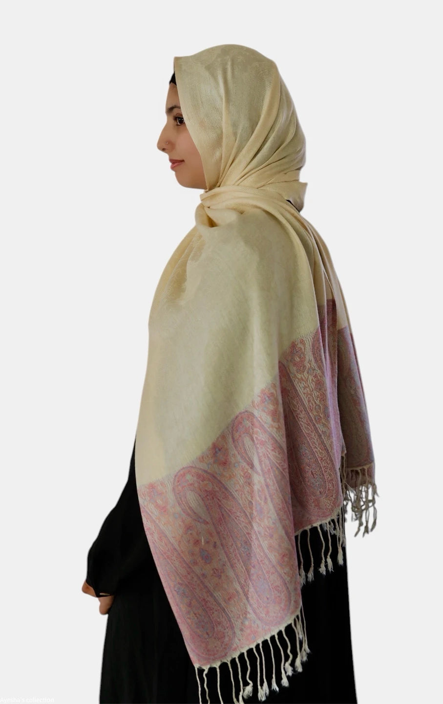 Pashmina Shawl (Beige) | Ayesha's Collection