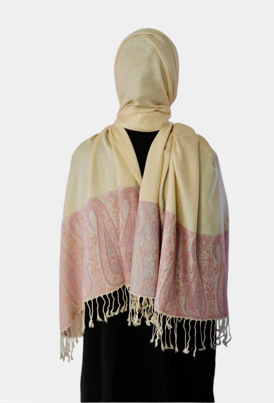 Pashmina Shawl (Beige) | Ayesha's Collection
