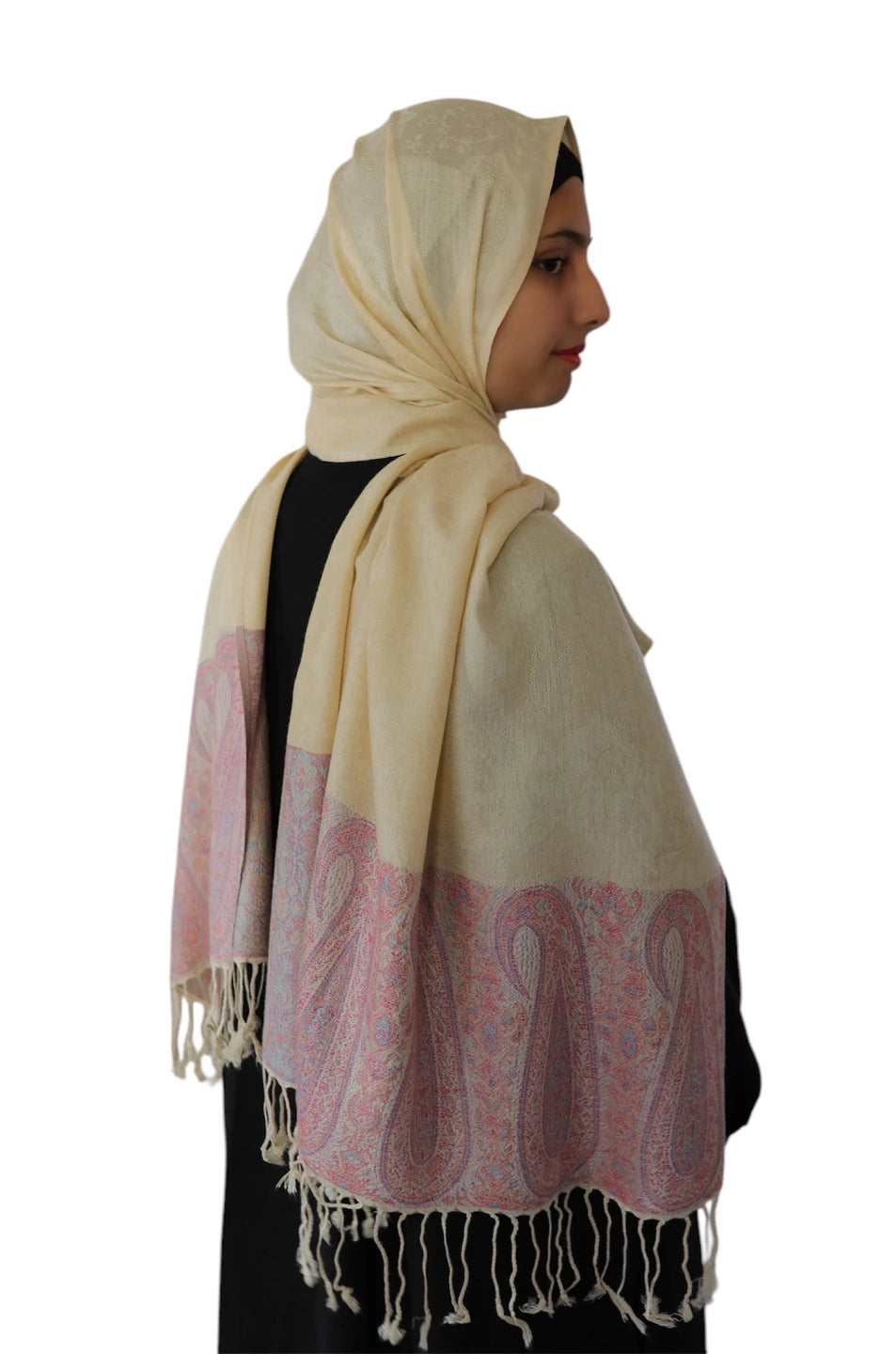 Pashmina Shawl (Beige) | Ayesha's Collection
