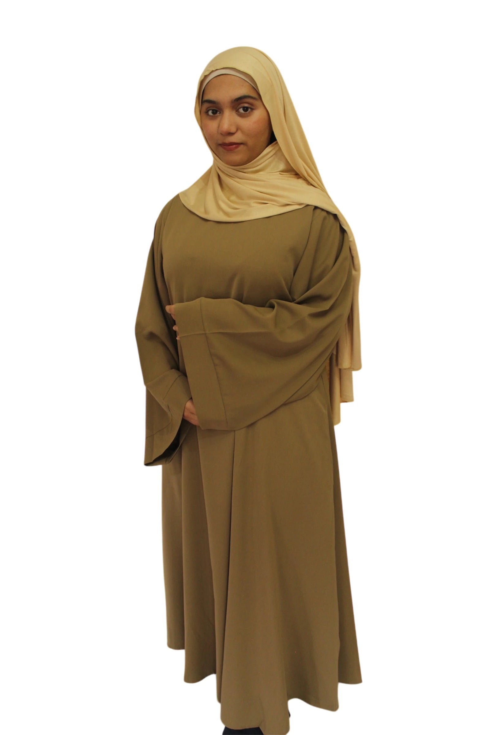 Dubai sage green abaya  | Ayesha's Collection
