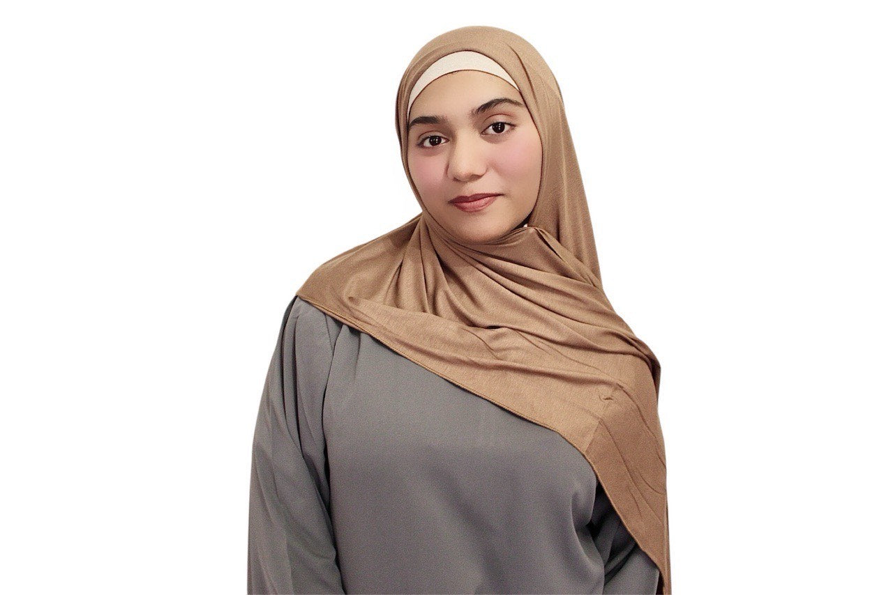 Rayon Cotton Jersey Scarf | Brown