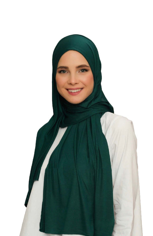 Premium Quality Jersey Viscose Hijab / Scarf | Emerald