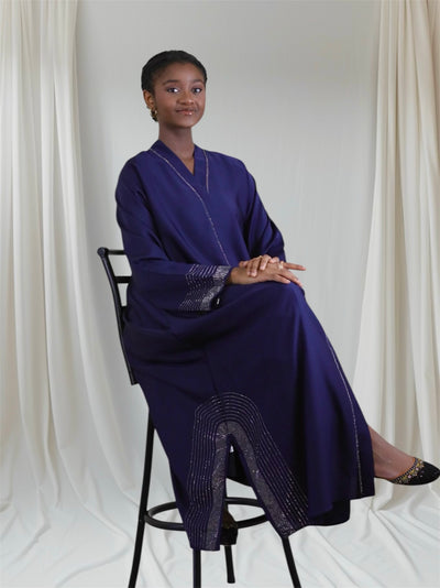 Woman blue  abaya dress 2026