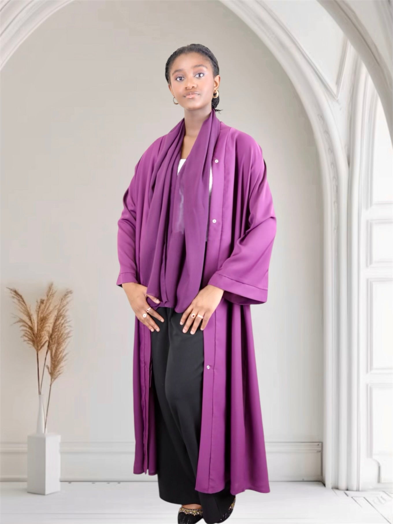 simple daily wear abaya set for women