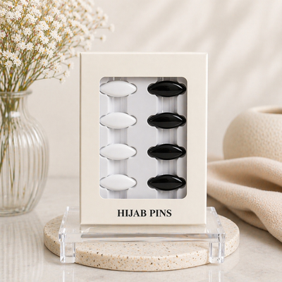 Set of hijab pins in a box